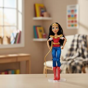 Mattel DC Super Hero Girls Wonder Woman 12" Action Doll DLT62 2015 w/ Lasso